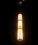 Led Gold White Marble Hanging Pendant Ceiling Light