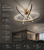 600 MM Surface Modern Chandelier