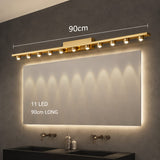 7 Led Gold Body LED Wall Light Mirror Vanity Picture Lamp