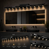 7 Led Black Body LED Wall Light Mirror Vanity Picture Lamp