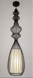 Black Metal Pendant Hanging for Living Room Outdoor Light