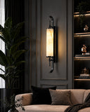 LED Faux Stone Pearl Black Wall Light Living Dining Bedside Light