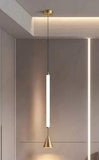 Led Brass Gold Modern Pendant Light for Bedside Dining Hanging Light