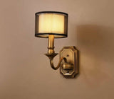 1 Light Vintage Brass Wall Light for Living Room Drawing Room Bedroom - Warm White