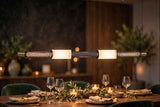Black Gold LED Chandelier 1200MM Long Light