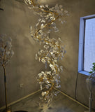 2400 MM LONG CRYSTAL DOUBLE HEIGHT DUPLEX CHANDELIER - WARM WHITE