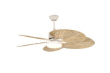 52 INCH WIND WOODEN PALM LEAF CEILING FAN REMOTE CONTROLLED WITH LIGHT