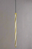 600MM Led Brass Gold Modern Pendant Light for Bedside Dining Hanging Light - Warm White