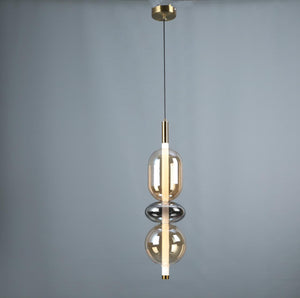 LED 3 Glasses Pendant Lamp Chandelier Ceiling Light Dining Room - Warm White