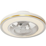 500 MM Round Gold Mesh Ceiling Light with Fan LED Chandelier - Warm White