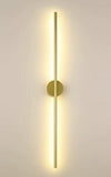 600MM LED Gold Long Modern Wall Light - Warm White