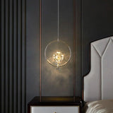 led Gold Crystal Shade 300 MM Pendant Ceiling Lamp Light - Warm White