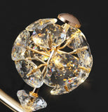led Gold Crystal Shade 300 MM Pendant Ceiling Lamp Light - Warm White - Ashish Electrical India