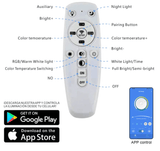 5 Light 600 MM White Low Ceiling Light with Fan LED Chandelier - Warm White