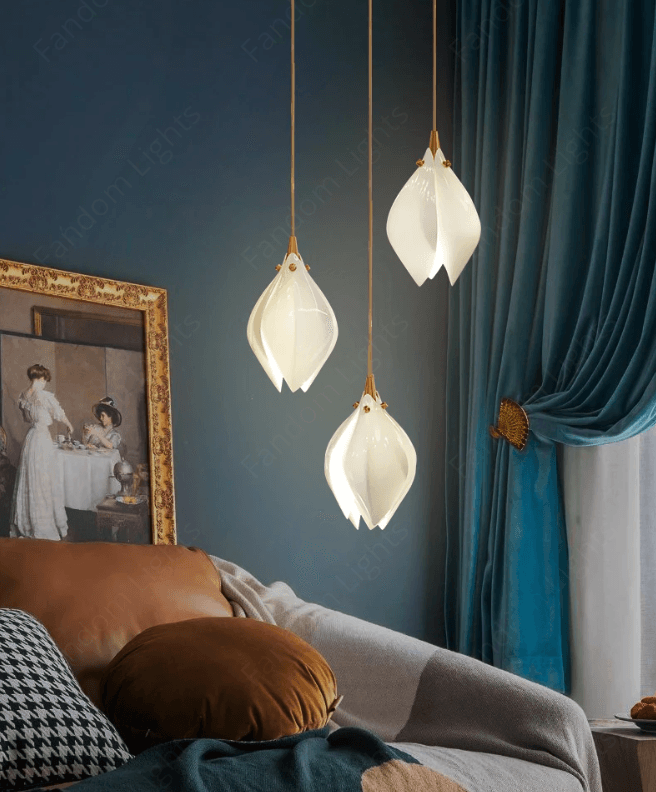 Lotus PENDANT LAMP CHANDELIER CEILING LIGHT WARM WHITE Success