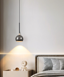 led Black Pendant Light for Bedside Hanging Light - Warm White