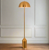 Antique Brass Metal Floor lamp with Shade Living Room Standing lamp