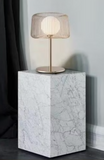 Desk Console Table Lamp with Frost Shade for Bedside Home and Office Use