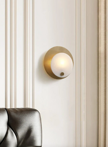 LED 250MM Marble Gold Mesh Wall Light Living Dining Bedside Light