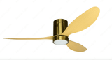 52 INCH HUGGER WIND LEAF CEILING FAN REMOTE CONTROLLED - Light Natural WOOD