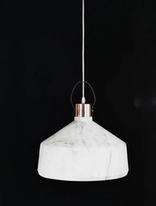 1 Light White Pendant Ceiling Hanging Light - Warm White