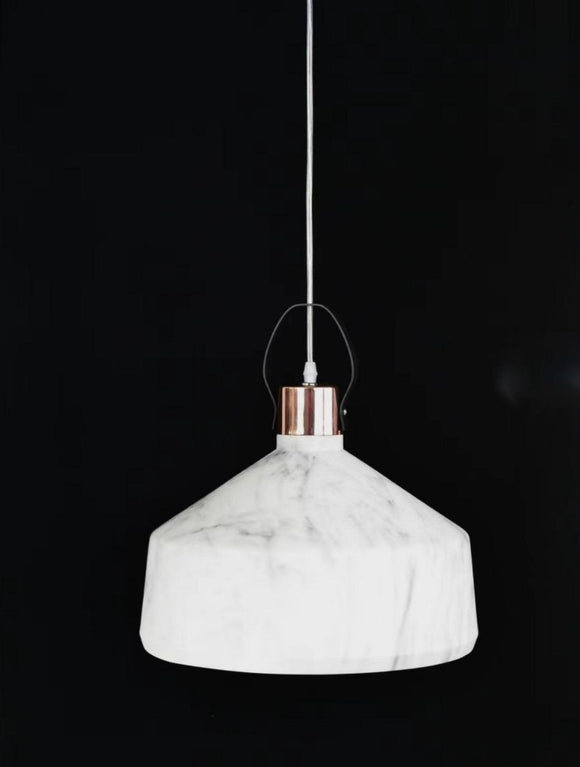 1 Light White Pendant Ceiling Hanging Light - Warm White - Ashish Electrical India