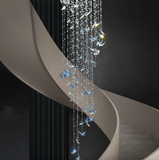 Butterfly Crystal Double Height Chandelier