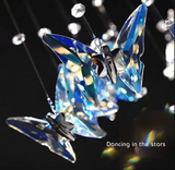 Butterfly Crystal Double Height Chandelier