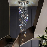 Butterfly Crystal Double Height Chandelier