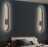600 MM LED Black Powder Coated Long Wall Light - Warm White