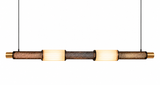 Black Gold LED Chandelier 1200MM Long Light