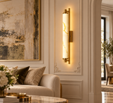 LED 700MM Gold Faux Stone Modern Wall Light Living Dining Wall Light