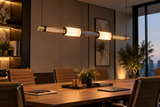 Black Gold LED Chandelier 1200MM Long Light