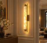 LED 700MM Gold Faux Stone Modern Wall Light Living Dining Wall Light