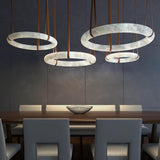 3 Light 3 Rings Big Full Spread LED Chandelier Hanging Lamp
