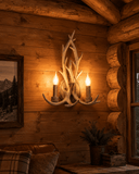2 Light Antler Wall Lamp