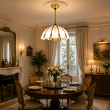 500 MM Vintage Brass Chandelier