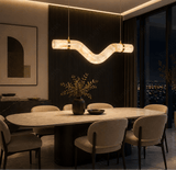 1200MM Faux Marble LED Light Chandelier Lighting