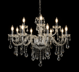 12 LIGHT Clear Glass Shade ITALIAN CHANDELIER LIGHT