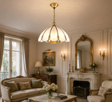 500 MM Vintage Brass Chandelier