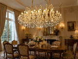 40 LIGHT ROYAL CRSYTAL RECTANGULAR ITALIAN CHANDELIER LIGHT FOR DINING HALL