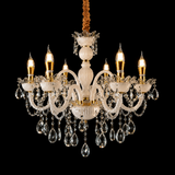 6 LIGHT Glass Frost Glass ITALIAN CHANDELIER LIGHT