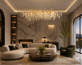 1800MM Long Golden Fall Crystal Chandelier