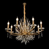 8 LIGHT CRYSTAL ITALIAN CHANDELIER CEILING LIGHTS HANGING