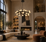 27 Lights Chandelier Glass Pendant Ceiling Light Fixture