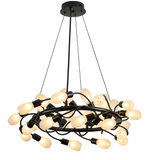27 Lights Chandelier Glass Pendant Ceiling Light Fixture
