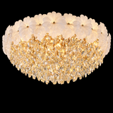 600 MM Crystal Surface Chandelier for Low Height Ceiling
