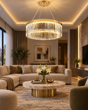 800MM Crystal Ring Chandelier Lamp