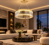 800MM Crystal Ring Chandelier Lamp