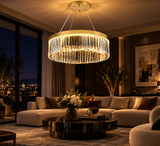 800MM Crystal Ring Chandelier Lamp